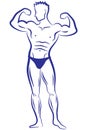 Muscle man, Royalty Free Stock Photo