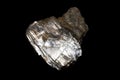 Muscovite, common mica, isinglass or potash mica, a silicate mineral