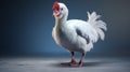 Muscovy 3d Visualization: Looney Tunes Style White Chicken