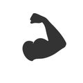 Muscular arm icon Royalty Free Stock Photo