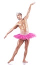 Muscular ballet performer