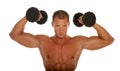 Muscular body builder Royalty Free Stock Photo