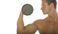 Muscular body builder Royalty Free Stock Photo