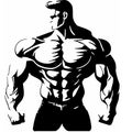 Muscular Body Vector Illustration