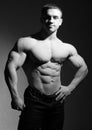 Muscular bodybuilder Royalty Free Stock Photo