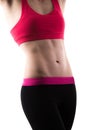 Muscular female abdomen Royalty Free Stock Photo