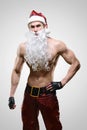 Muscular handsome Santa Claus