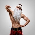 Muscular handsome Santa Claus