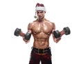 Muscular handsome Santa Claus