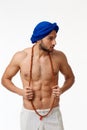 Muscular indian young man
