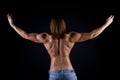 Muscular male back Royalty Free Stock Photo