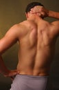 Muscular male back