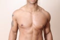 Muscular male body