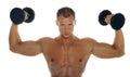 Muscular male body builder Royalty Free Stock Photo