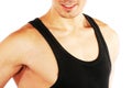 Muscular male body builder Royalty Free Stock Photo