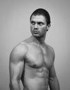 Muscular male model. Royalty Free Stock Photo