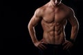 Muscular male stomach Royalty Free Stock Photo