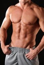 Muscular male torso Royalty Free Stock Photo