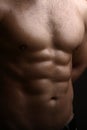 Muscular male wet torso Royalty Free Stock Photo