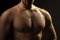 Muscular male wet torso Royalty Free Stock Photo