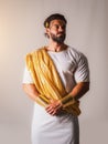 Man as a Greek or Roman god Royalty Free Stock Photo