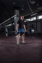 Muscular Man Doing Heavy Deadlift Exercise Royalty Free Stock Photo