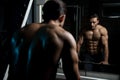 Muscular Man After Exercise Resting In Gym Royalty Free Stock Photo