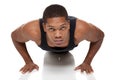 Muscular man pushups Royalty Free Stock Photo