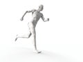 Muscular man running