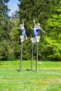 Muse statue by the Forest spring - park in the small west Bohemian spa town Marianske Lazne Marienbad - Czech Republic Royalty Free Stock Photo