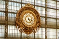 Musee D`Orsay interior clock. Paris Royalty Free Stock Photo