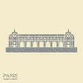 The Musee d orsay in Paris. France landmark icon Royalty Free Stock Photo