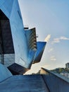 Musee des confluences, modern buliding of a famous museum in Lyon, France