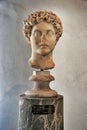 Bust Marco Aurelio in Museum Capitoline, Rome. Royalty Free Stock Photo