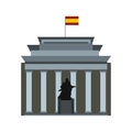 Museo del Prado with Velazquez statue Royalty Free Stock Photo