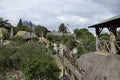 Museo Inti Nan (Mitad del Mundo). Ecuador. Ecuator line Royalty Free Stock Photo