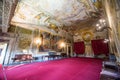 Main halls with traditional paintings in The Museo Nazionale di Palazzo Mansi in Lucca, Italy. Royalty Free Stock Photo