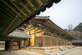 Museoljeon hallways in bulguksa temple Royalty Free Stock Photo