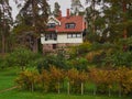 Museum in Ainola Jean Sibelius` villa in Jarvenpaa.