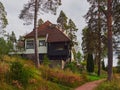 Museum in Ainola Jean Sibelius` villa in Jarvenpaa.