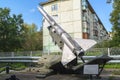 Museum of air defense Forces. Air defense missile system C-75. Rear view.