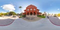 Museum of Art and History Key West 360 equirectangular stock photo Royalty Free Stock Photo