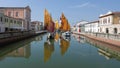 Museum of boats in the Porto Canale Leonardesco of Cesenatico