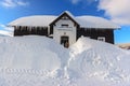 Museum building at heavy snow in Jizerka