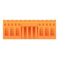 Museum building icon, cartoon style Royalty Free Stock Photo