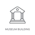 Museum building linear icon. Modern outline Museum building logo