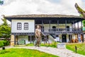 Museum in the bulgarian city troyan is situated in a reconstructed traditional house...