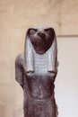 Museum in Cairo, Egypt with a statue of the ancient Egyptian god Ra-Horakhty Royalty Free Stock Photo