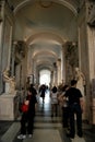 Tourists in Museum Capitoline.