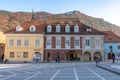 Museum on the central square of the old Brasov in Romania Royalty Free Stock Photo